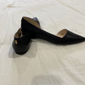 Cole Haan Black Leather Flats, size 10